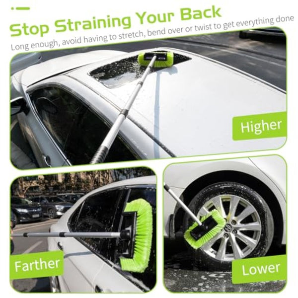 Ordenado 62 Car Wash Brush with Long Handle Soft Bristle Car Cleaning Brush Supplies