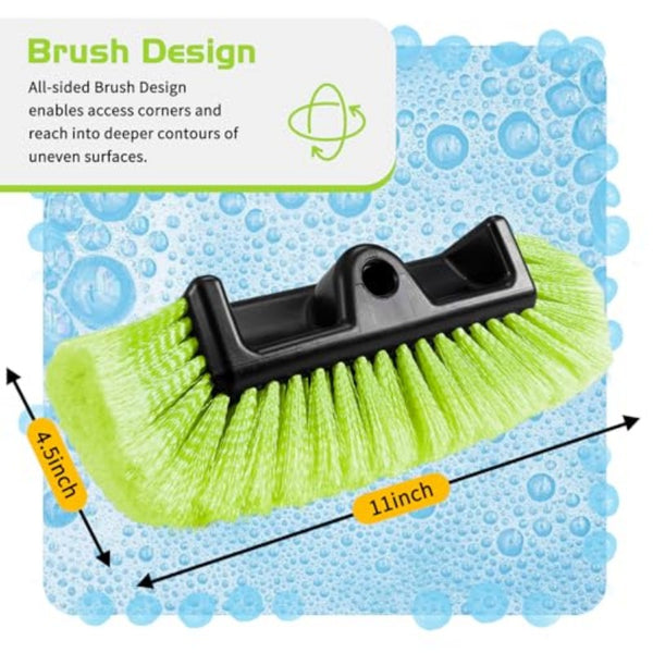 Ordenado 62 Car Wash Brush with Long Handle Soft Bristle Car Cleaning Brush Supplies