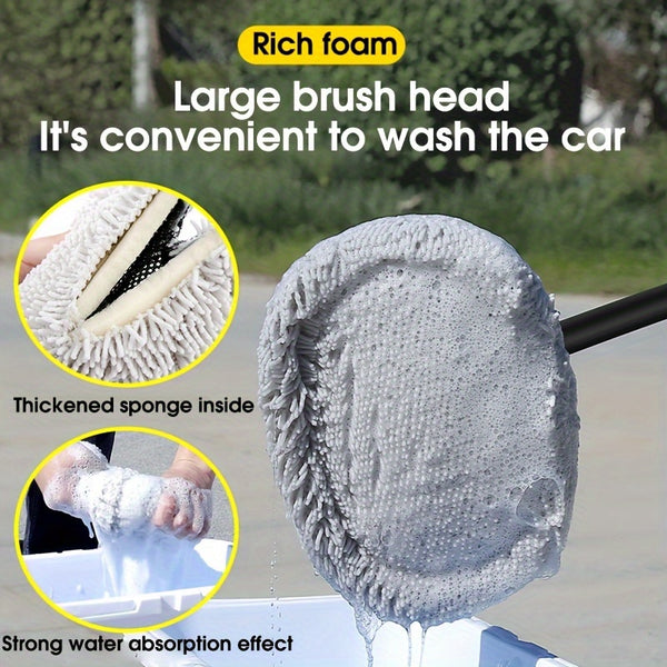 Car Scrub Mop Car Wash Special Car Scrub Brush Car Cleaning Tool Chenille Soft Car Wash Brush Car Maintenance Cleaning Tool Car Accessories