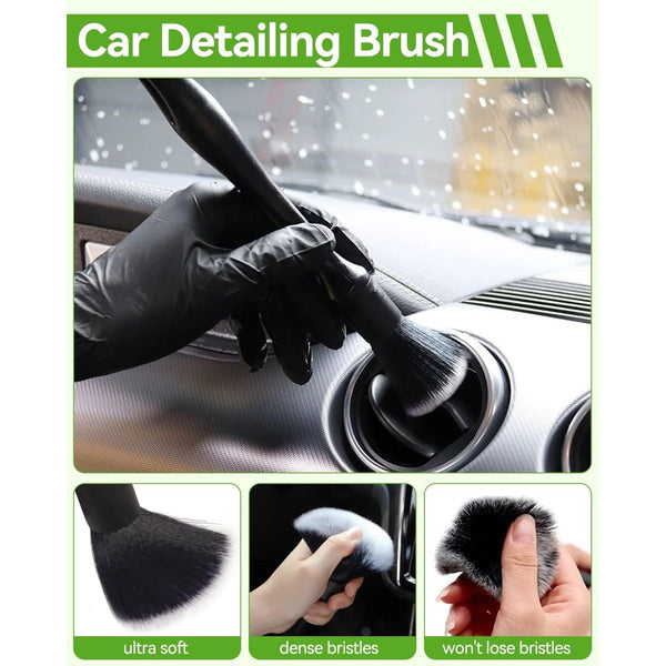 62 Car Wash Brush Kit with Long Handle, Microfiber Car Wash Mop