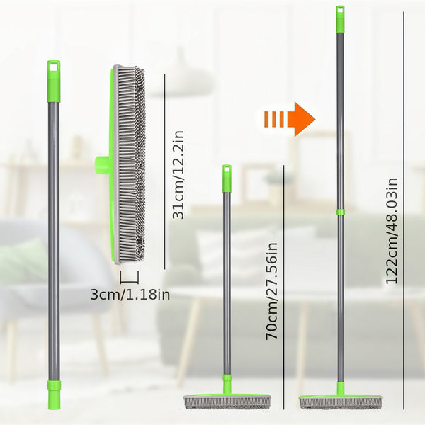 Floor Hair broom Dust Scraper & Pet rubber Brush Carpet carpet cleaner