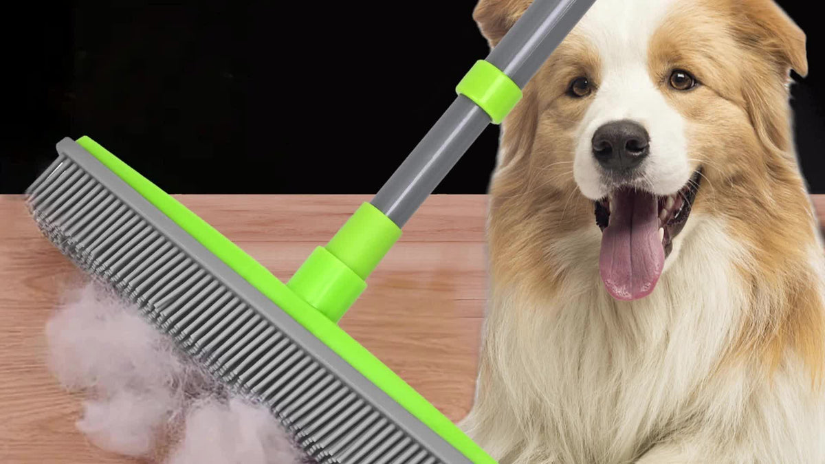 Floor Hair broom Dust Scraper & Pet rubber Brush Carpet carpet cleaner