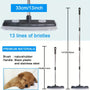 Pet Hair Rubber Broom Pet Hair Rubber Broom with Carpet Rake and Squeegee