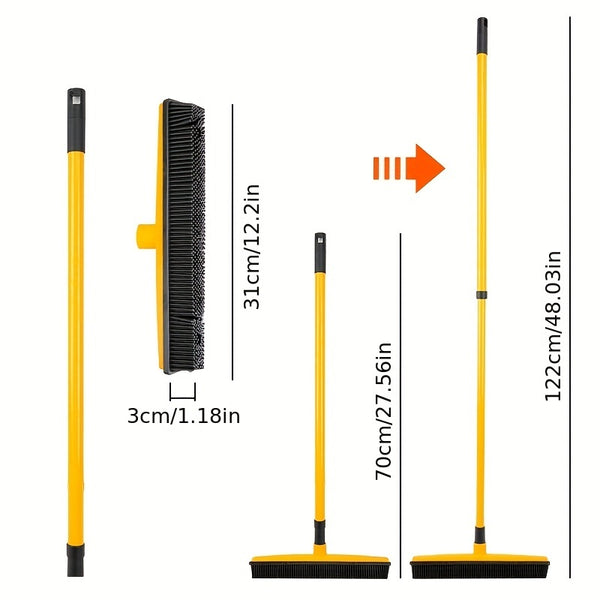 Floor Hair broom Dust Scraper & Pet rubber Brush Carpet carpet cleaner Sweeper No Hand Wash Mop Clean Wipe Window tool