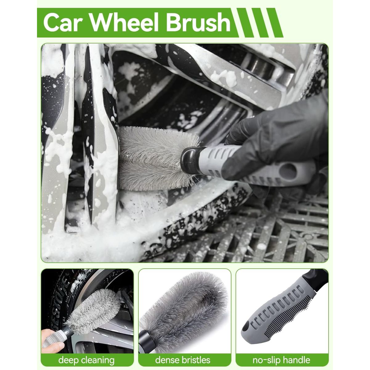 62 Car Wash Brush Kit with Long Handle, Microfiber Car Wash Mop