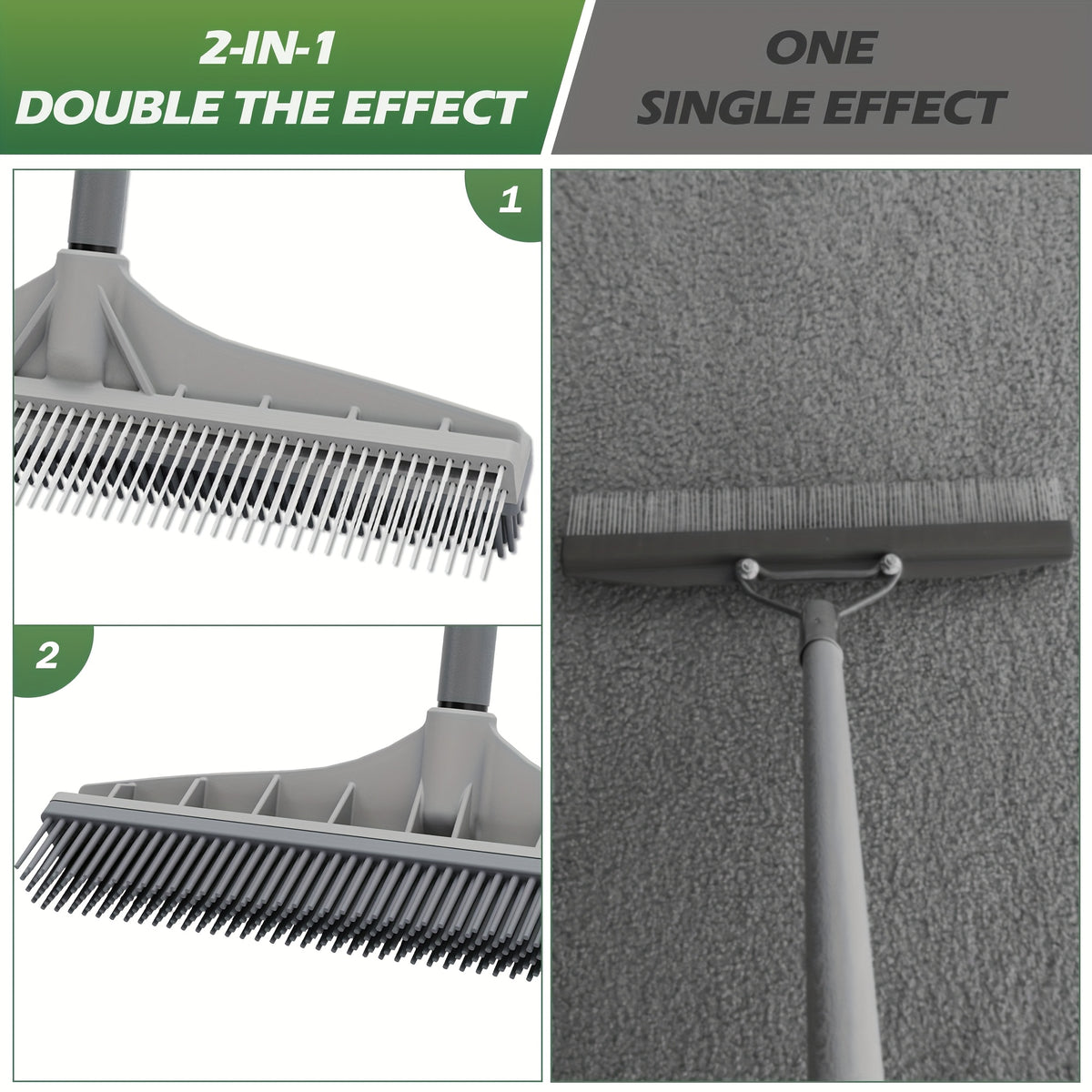 2-in-1 Pet Hair Removal & Carpet Cleaning Tool - 61\