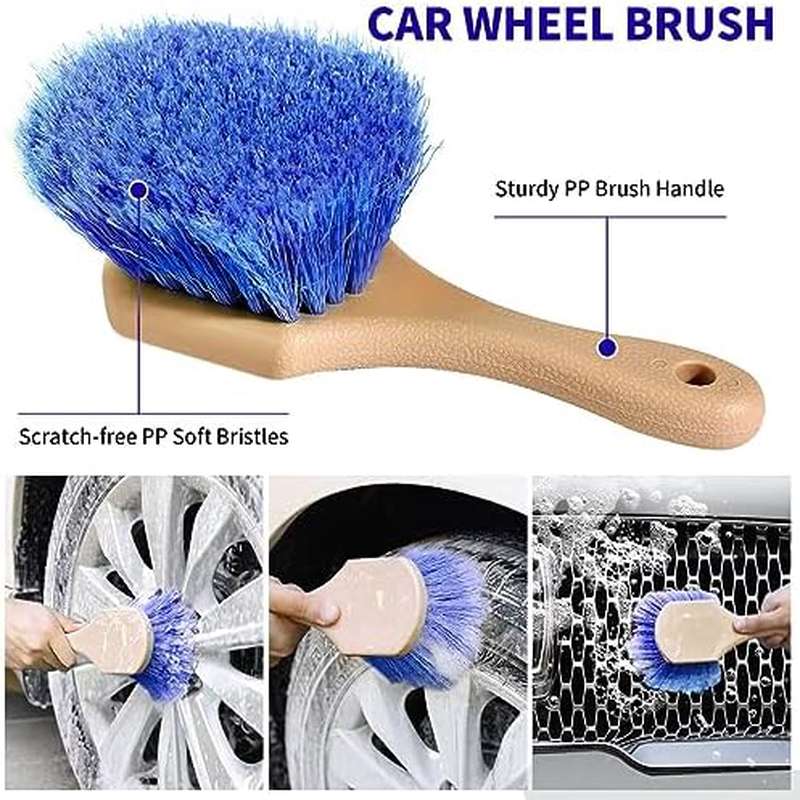 62 Long Handle Car Wash Brush, Scratch - Free Soft Bristles, Sturdy Mop