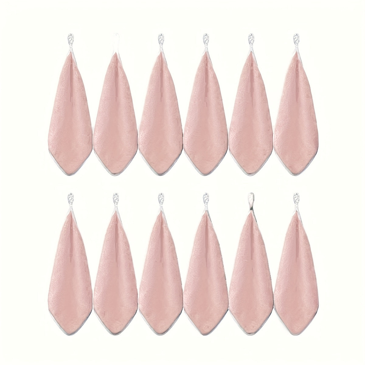12pcs Ultra Absorbent Microfiber Cleaning Cloths with Hanging Loop - Versatile for Kitchen