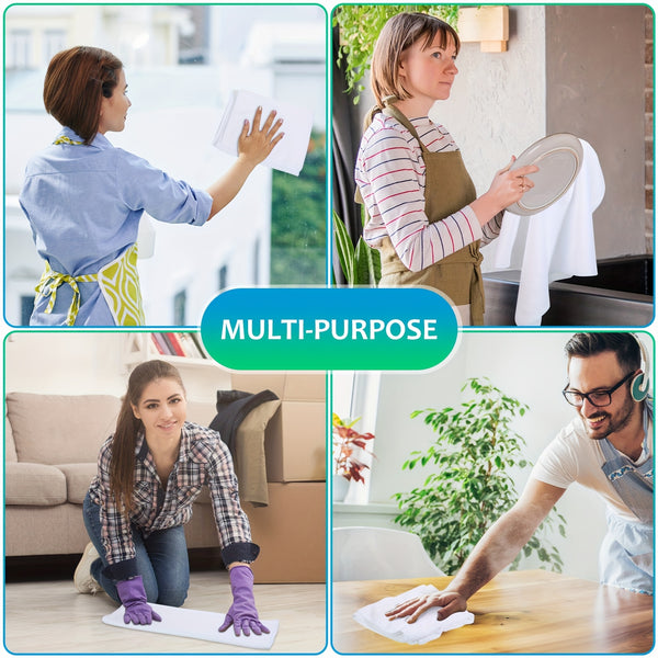 6pcs Of Oversized Microfiber Cleaning Cloths, 30 Inches X 20 Inches, Washable And Reusable