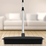 2-in-1 Heavy Duty Rubber Broom with Anti-Slip Handle - Multi-Surface Floor Cleaner for Carpets