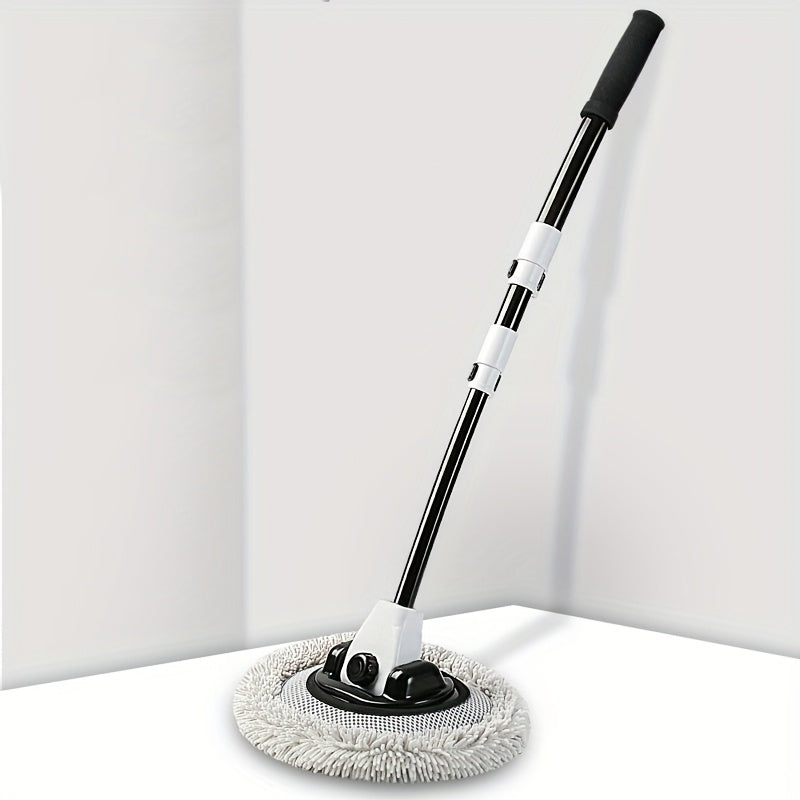 EAFC Car Wash Brush Mop with Long Handle, Replaceable Microfiber Brush Head