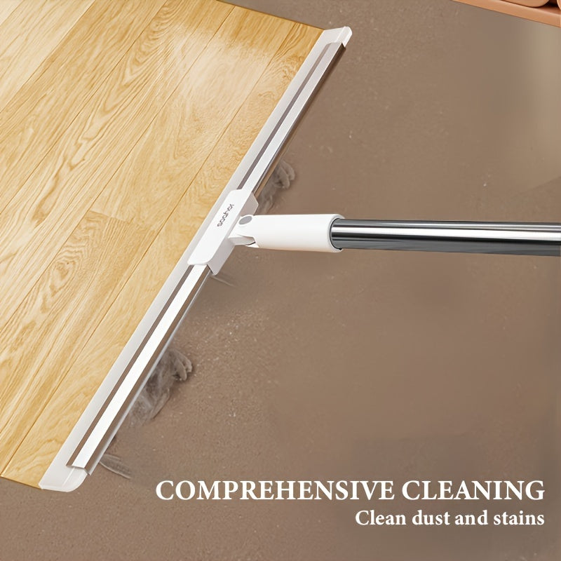 Magic Broom with Squeegee-40cm Large Head Rubber Squeegee for Floor