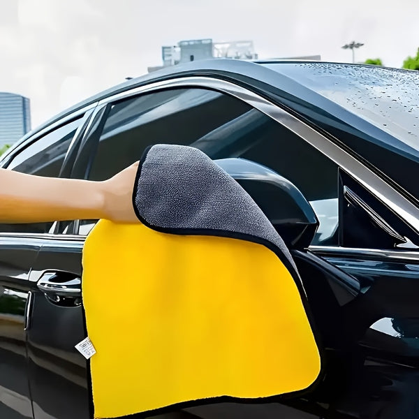 8pcs Microfiber Car Cleaning Towels - 11.81x11.81inch & 11.81x23.62inch, Absorbent & Shed-Free