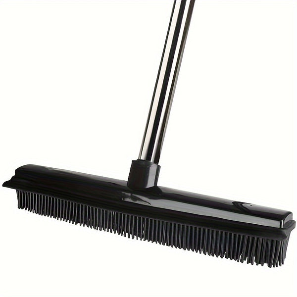 Pet Hair Rubber Broom Pet Hair Rubber Broom with Carpet Rake and Squeegee