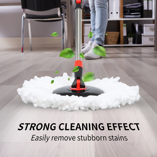 Spin Mop And Bucket with Wringer Set On Wheels