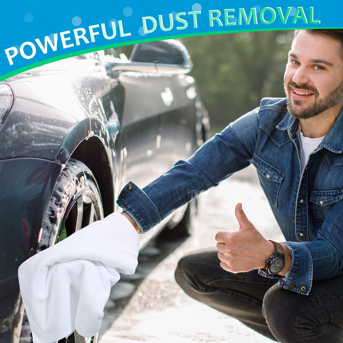 6pcs Of Oversized Microfiber Cleaning Cloths, 30 Inches X 20 Inches, Washable And Reusable