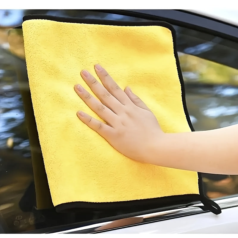 8pcs Microfiber Car Cleaning Towels - 11.81x11.81inch & 11.81x23.62inch, Absorbent & Shed-Free