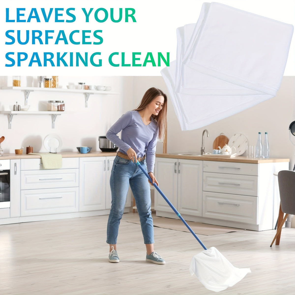 6pcs Of Oversized Microfiber Cleaning Cloths, 30 Inches X 20 Inches, Washable And Reusable