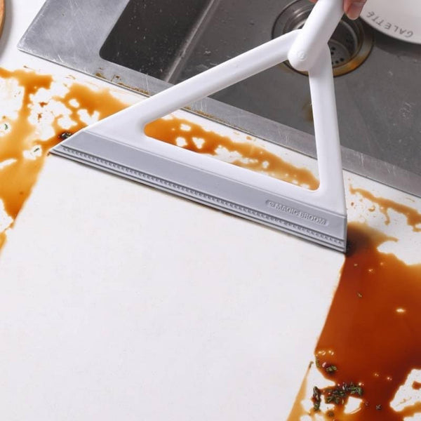 2pcsMulti-functional magic broom, 1pc floor squeegee broom, rubber broom