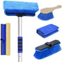 62 Long Handle Car Wash Brush, Scratch - Free Soft Bristles, Sturdy Mop