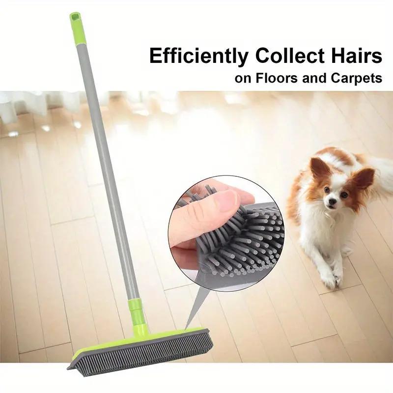 Floor Hair broom Dust Scraper & Pet rubber Brush Carpet carpet cleaner