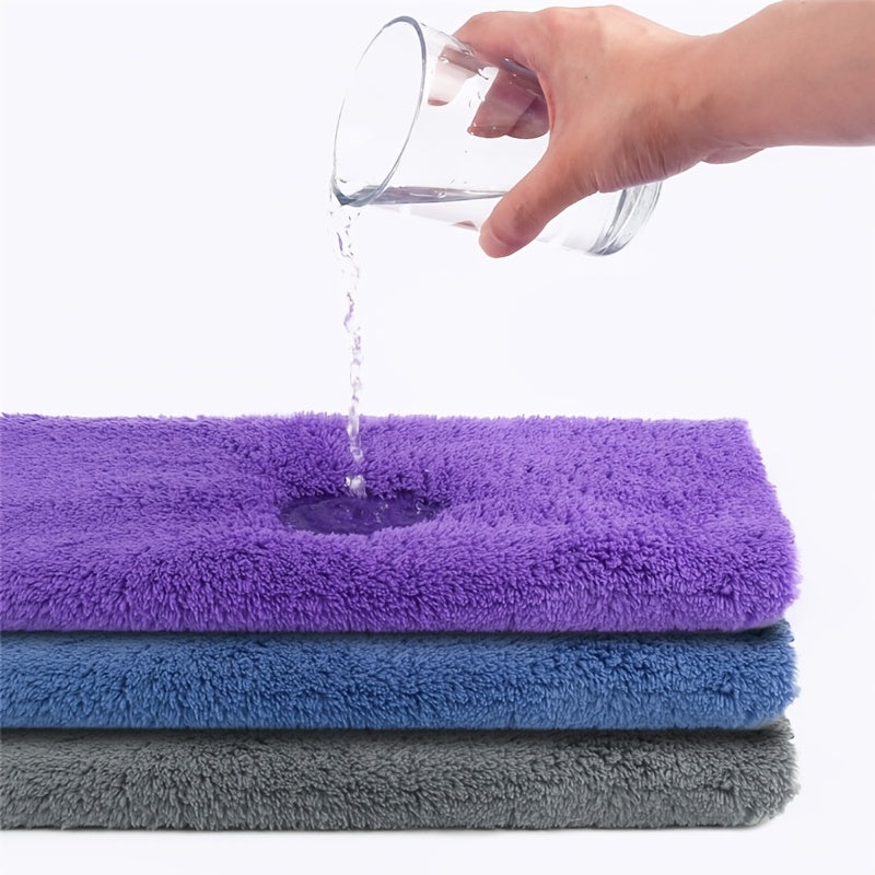 30pcs Ultra-Soft Edgeless Microfiber Towels - 500 GSM, 16x16 Inch, Lint-Free, Streak-Free