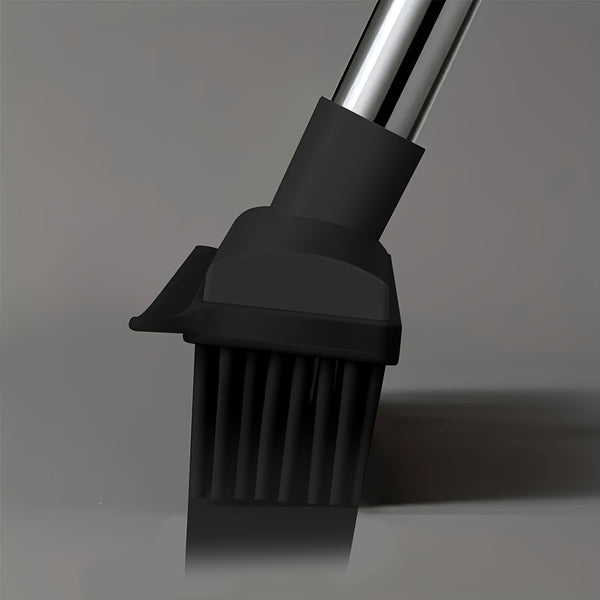 2-in-1 Heavy Duty Rubber Broom with Anti-Slip Handle - Multi-Surface Floor Cleaner for Carpets