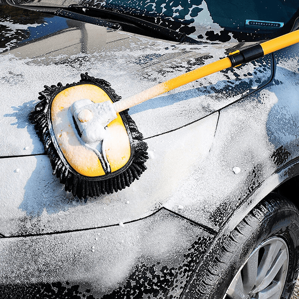 Car Wash Brush, Cleaning Mop, Auto Detailing Kit, long handle vehicle cleaning tool with sponge