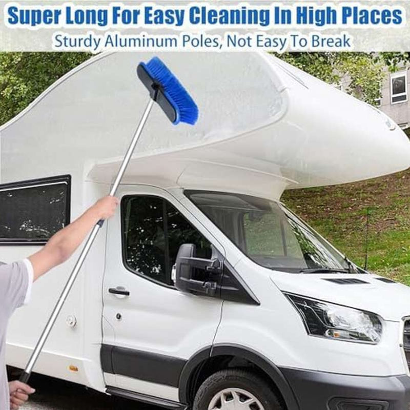 62 Long Handle Car Wash Brush, Scratch - Free Soft Bristles, Sturdy Mop