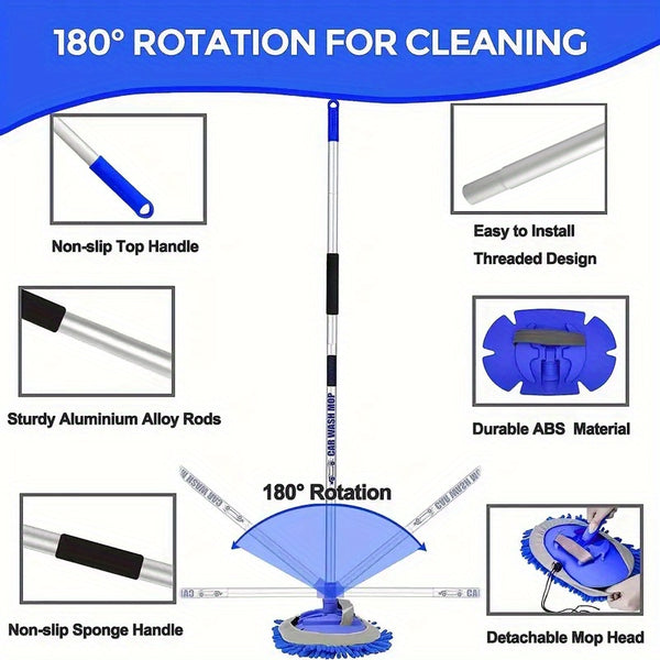 Extendable Car Wash Brush Mop - 63\