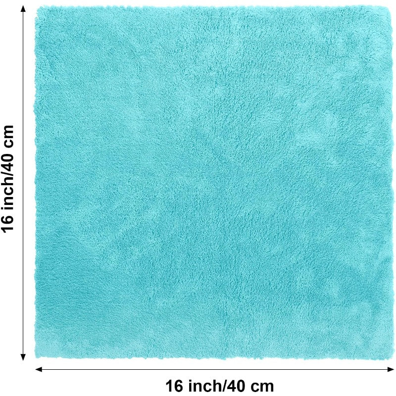 30 Pcs Edgeless Microfiber Plush Towels for Cars Detailing Drying Wash Polishing Absorbent Cleaning Cloths