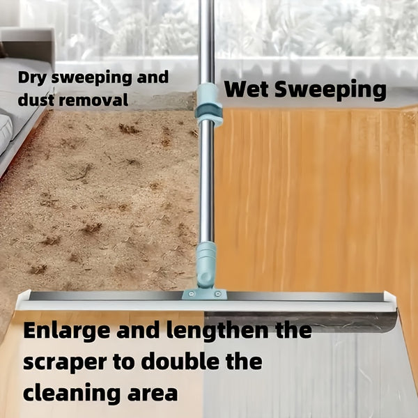 Multi-Functional Broom, Shower Scraper, Floor Rubber Scraper Broom, Cleaner Anti-Slip Grip