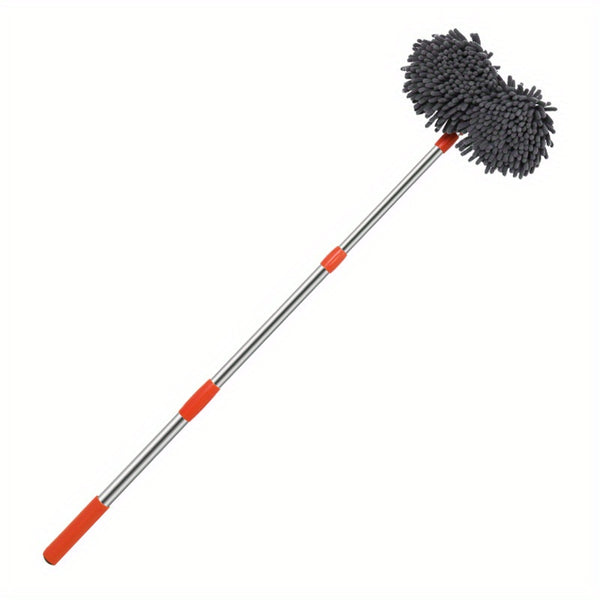 Durable Car Wash Brush Kit Durable Chenille Double Brush Head Microfiber Car Wash Brush Mop Kit