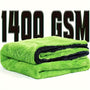 Two auto drying towels, 36X24 inches-&11.8X11.8 inches, 1400 GSM microfiber auto towels